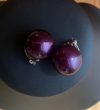 Kugel-Ohrclips, Klein, 90er JahreSchmuck, Super Leicht und Super Angenehm   !337