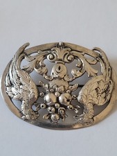 Antike 800er Silber Brosche um