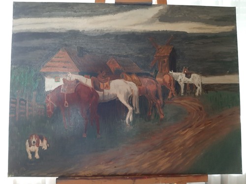 ölgemälde handgemalt - Ölgemälde,