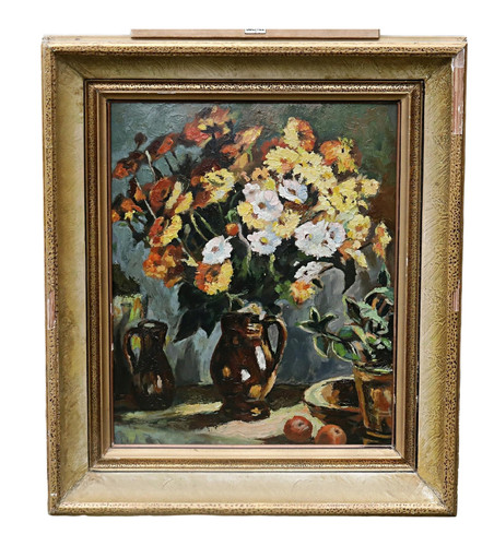 Blumenstillleben ölbild auf - blumenstillleben,