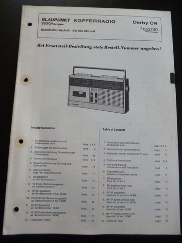 Original service manual - original,