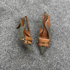 Y2K Vintage Denim Kitten Heels