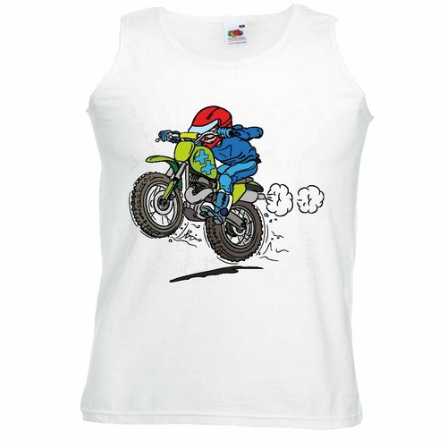 Tank top motocross silhouette - top,