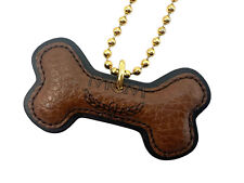 MCM Dog Bone Taschenanhänger Schlüsselanhänger Charm Anhänger Tasche Braun Logo