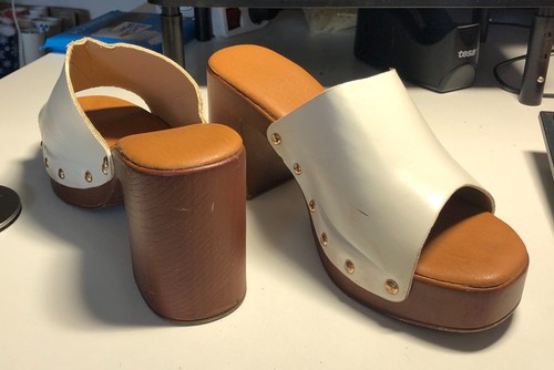 Plateau heel slipper clog - clog, 9