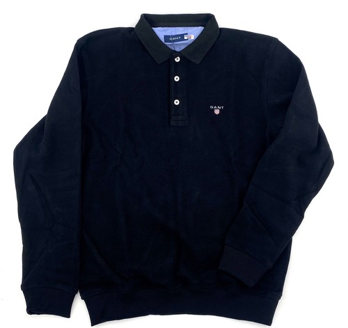 Gant langarm polo herren navy - gant,