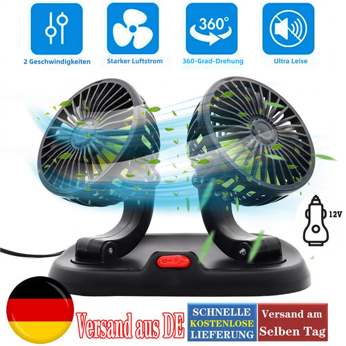 12v doppelkopf ventilator - doppelkopf,
