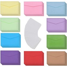 50 Stück Bunte Umschläge mit