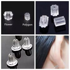 Silikon Stopper für Ohrring Ohrstecker Ohrmutter Verschluss Ohrstopper Gummi NEU