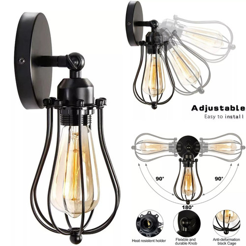 Retro vintage wandlampe - retro,