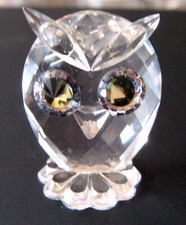 Swarovski Kristall Figur kleine Eule Höhe 3,5 cm