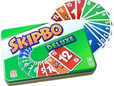 Skip-Bo Deluxe L3671 Mattel Games Metall Sammelbox Kartenspiel 2-6 Spieler ab 7