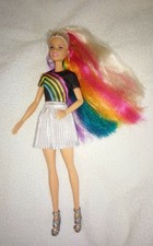 Barbie Puppe Mattel FXN96 Regenbogen Haar Rainbow Sparkle Hair P298