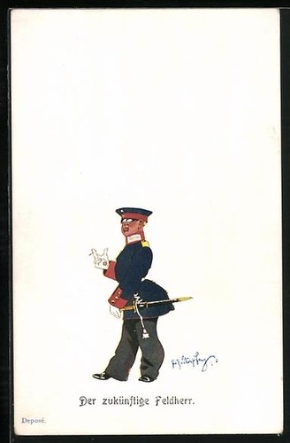 Künstler fritz - künstler-ak,