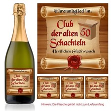 Aufkleber Sektflasche