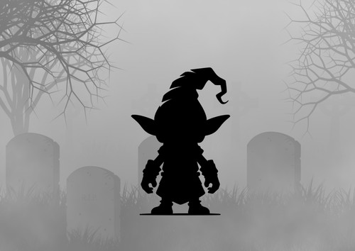 Aufkleber goblin clown gnom - aufkleber,