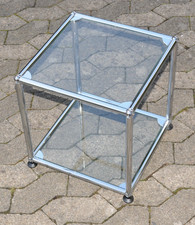 Original USM Haller Glastisch  Beistelltisch  CouchTisch Glas