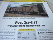 Eisenbahnwagen Post 2 ss-t/13