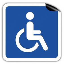 Magnetschild rollstuhlfahrer - magnetschild,