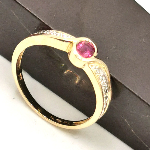 Goldring mit rubin 585 - goldring,