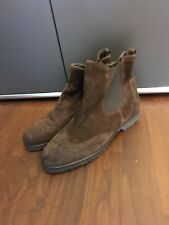 neuw. dunkel braune Budapester Chelsea Stiefelette Nubuk Leder in Größe 41