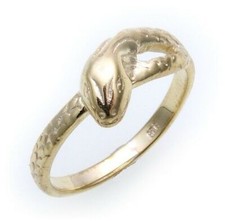 New Snake Ring Real Gold 333 8
