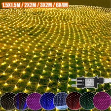 Lichternetz Außen 6X4M 660LEDs Weihnachtsbeleuchtung Lichtervorhang Party Deko