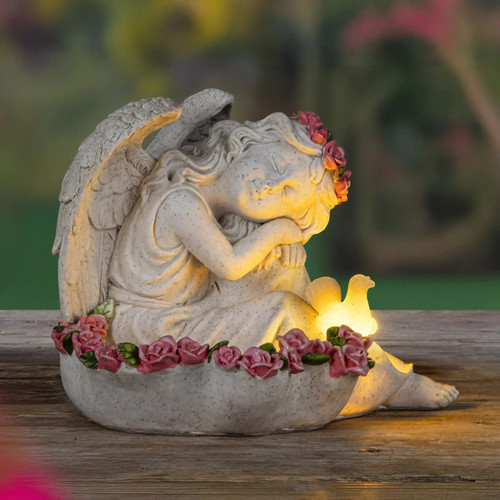 Engel figur gartendeko solar - figur,