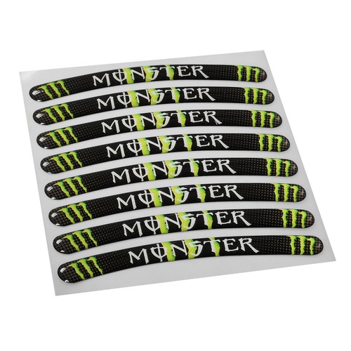 Gel felgenaufkleber monster - 3d,