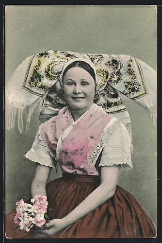 Ansichtskarte junges mädchen - junges,