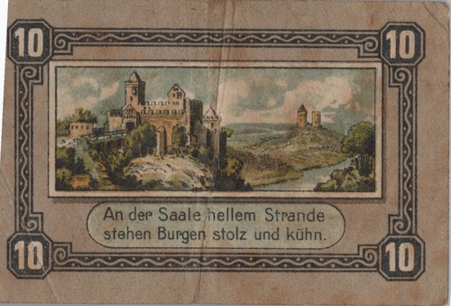 Bad kösen notgeld 1918 - bad, 10
