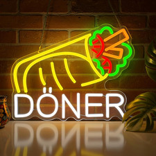 Döner Neon Schild, Kebab
