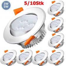 3/5/10x 230V LED Einbauleuchte