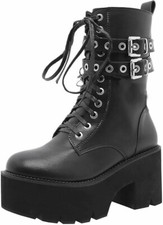 EU37 Damen Plateau Gothic