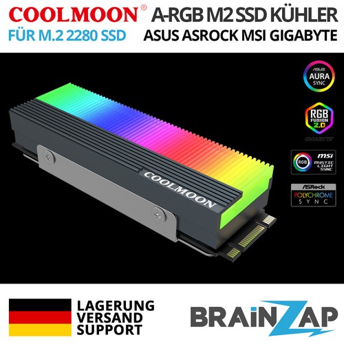 Coolmoon led argb rgb 2 - argb, m.2