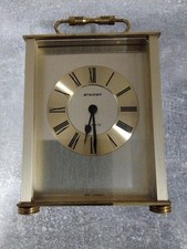 Staiger  Quartz Uhr Tischuhr Kaminuhr Standuhr Messing 