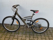 Mountainbike MTB 26 Zoll 21 Gang Fahrrad Silber mit 2 Federn