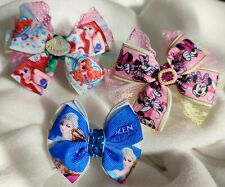 Haarschleife Haargummi Ripsband Spitze Haarschmuck Frozen Ariel Minnie Maus 