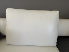 Lederkissen ECHT Dickleder E. Schillig 60 x 45 x 15 mit Reißverschluss weiß