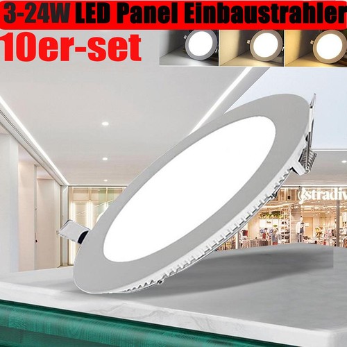 10x led panel - 10x, einbaustrahler