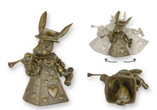 Tischglocke Kaninchen Königin der Herzen Replikat Retro Design Dekoration