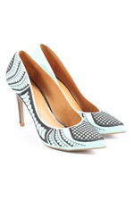 KAZAR High Heels Damen Pumps Gr. DE 38 türkis-schwarz Elegant