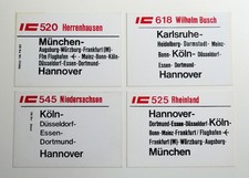 Konvolut zuglaufschild ic - 4x,
