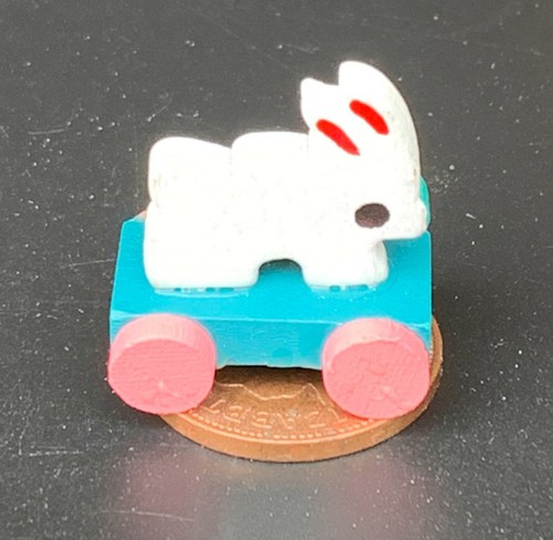 Puppenhaus zug entlang weiß - puppenhaus,