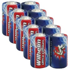 10 x Wilhelm ER14250 mit Box Batterie 1/2 AA Lithium 3,6V 1200 mAh Li-SOCl2