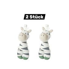 NUK Little Friend mit Schnuller Baby Zebra-Kuscheltier 2 STÜCK