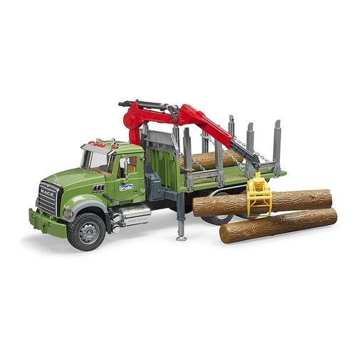 Bruder mack holztransport lkw - holztransport,