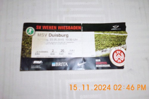 TICKET/EINTRITTSKARTE