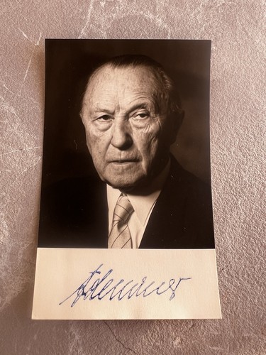 Konrad adenauer signierte - adenauer,
