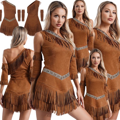 Damen indianer kostüm faux - de,